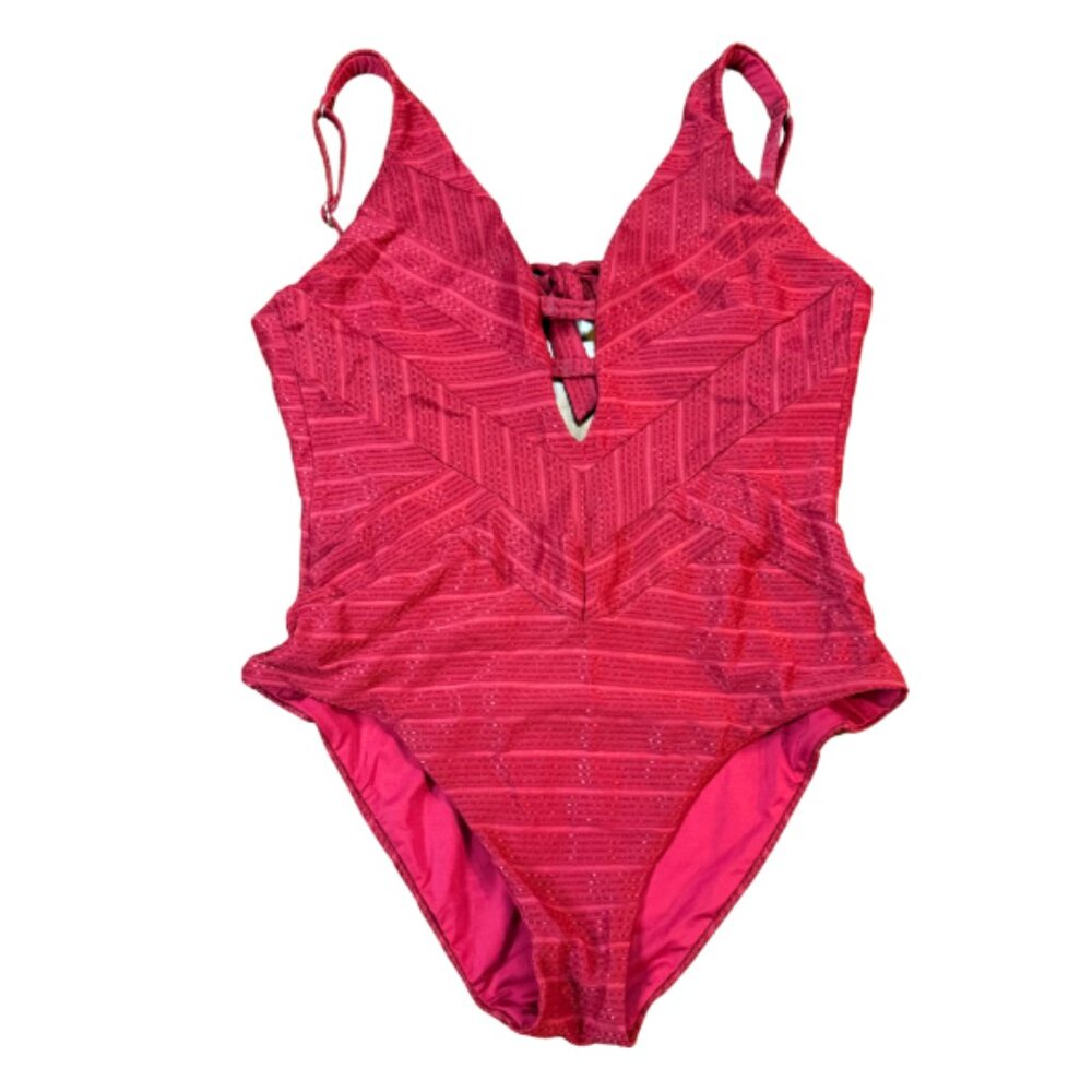 Becca by Rebecca Virtue Red One-Piece Swimsuit